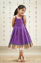 Load image into Gallery viewer, Preorder: Suttis - Purple and Baby Pink Cotton Frock
