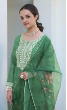 Load image into Gallery viewer, Zaveri - Green Suit Set with Dupatta
