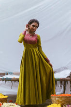 Load image into Gallery viewer, Preorder: Aavaram Green Maxi Dress
