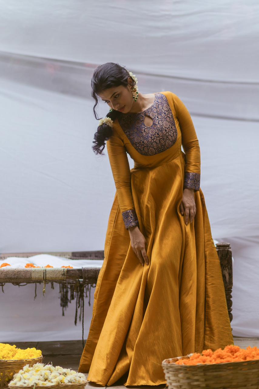 Preorder: Aavaram Yellow Maxi Dress