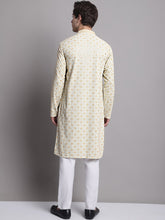 Load image into Gallery viewer, Light Green Chikankari Embroidered And Sequence Kurta With Pyjama
