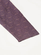 Load image into Gallery viewer, Men&#39;s Collar Embroidered Kurta Pyjama Set- Purple
