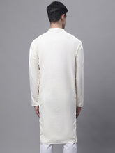 Load image into Gallery viewer, Men&#39;s White Embroidered Straight Kurta Set with Pyjamas
