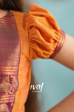 Load image into Gallery viewer, Preorder: Suttis - Orange and Purple Pavadai Sattai
