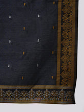 Load image into Gallery viewer, Navy Blue Woven Designed Kurta Palazzo With Dupatta
