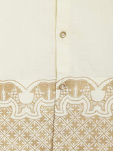 Load image into Gallery viewer, 3 Pc Mundu Dhoti Shirt Set-Cream
