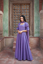 Load image into Gallery viewer, In Stock: Lavender Chikankari Cotton Anarkali Set
