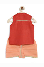 Load image into Gallery viewer, Baby Boy Dhoti Set Red Mini Elephant
