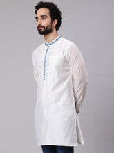 Load image into Gallery viewer, White Embroidered Kurta Top
